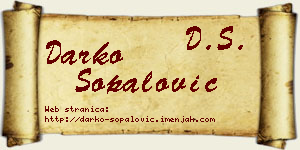 Darko Šopalović vizit kartica